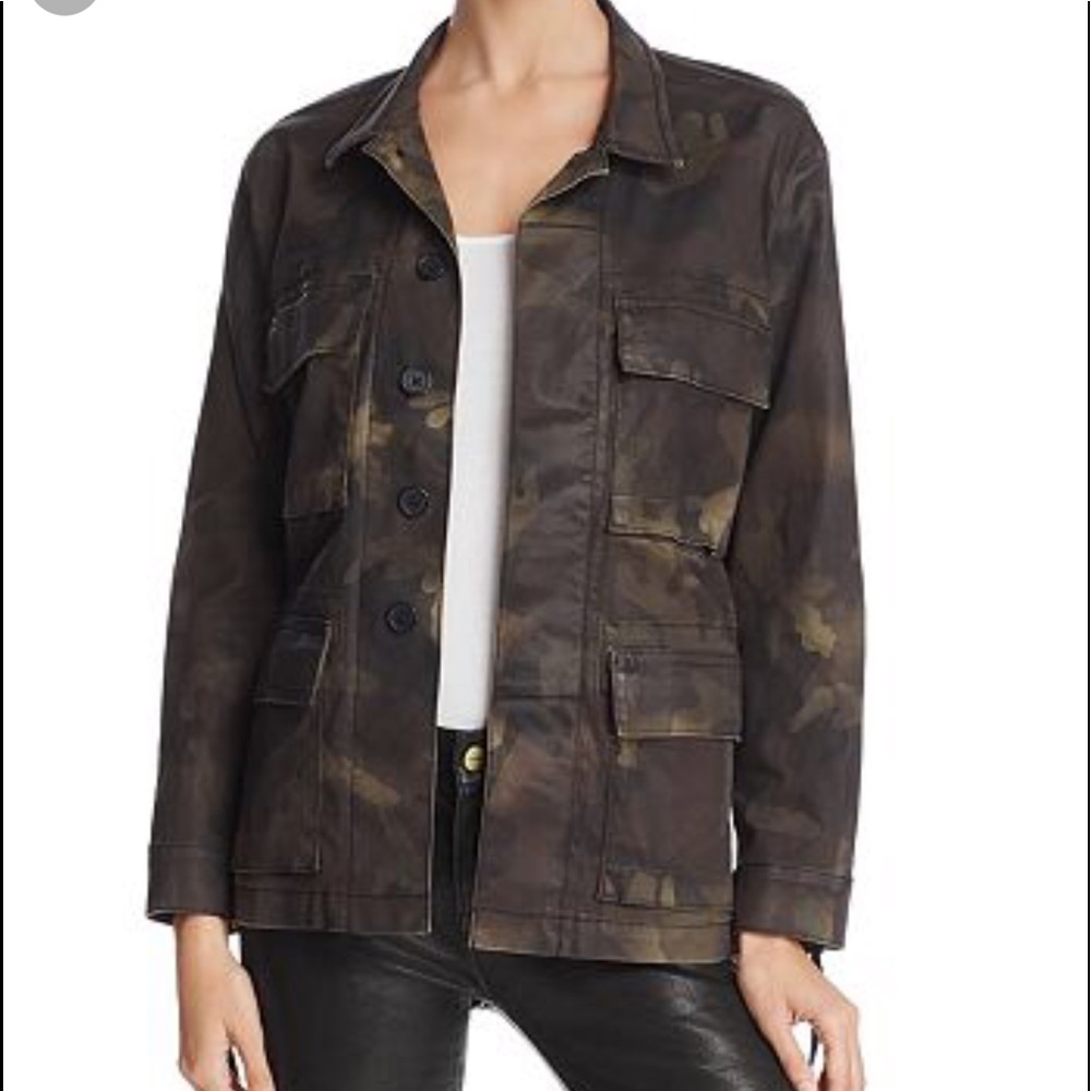 True religion Camo Military Coated Jacket